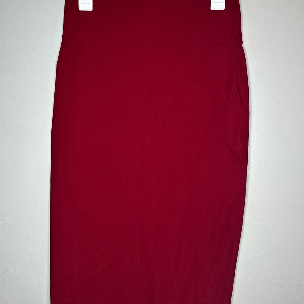 Body Central Bold Red Pencil Skirt